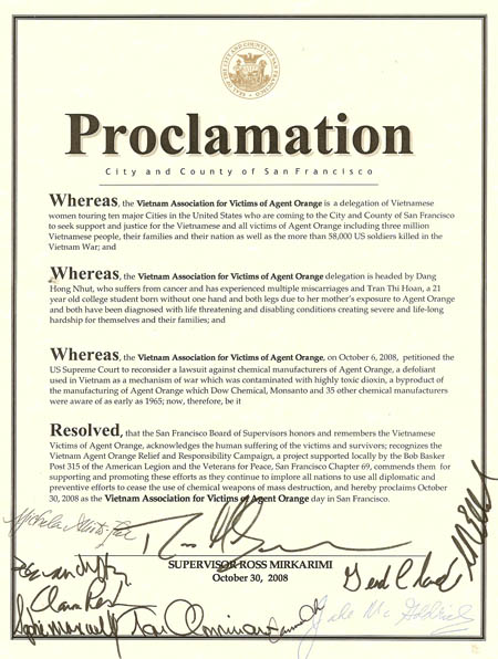 Proclamation of SF
